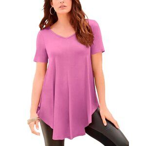 V Neck T-shirt Tunic Size M